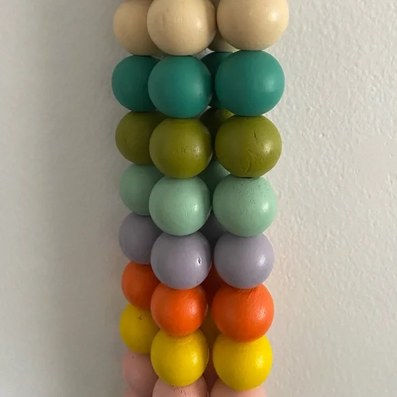 Wooden Bead curtain tie backs - Picture 2 of 7